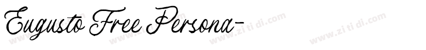 Eugusto Free Persona字体转换